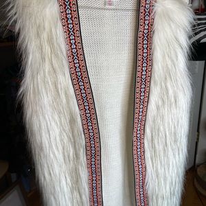 faux fur jacket size s